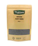 Thames Organic 500g Poppy Seeds - Raw Vegan Non-GMO - Ideal for Baking, Cooking & Sprinkling - Nutrient-Rich & Additive-Free - Buy Online on GoSupps.com