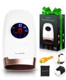 Lunix LX7 Touchscreen Electric Hand Massager for Arthritis Pain Relief - Shiatsu Massage Machine with Compression Therapy and Heat - White - Buy Online on GoSupps.com