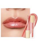Oulac Lip Gloss - Shiny Liquid Lipstick with 3D Gloss Finish & Moisturizing Rosendamasena Extract | Transparent Glitter Lip Care for Dry Lips 4.5ml - Buy Online on GoSupps.com
