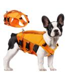 Asenku Dogs Wowers - Adjustable Ripstop Dog Life Vest for Small Medium & Large Dogs | Reflective & Durable for Boating Swimming & Surfing - Orange - Buy Online on GoSupps.com