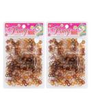 410 Pcs Beads Jewelry Making Kit with 2 Beaders - DIY Hair Braiding Bracelet Crafts - Brown Clear Assorted Pony Beads - Buy Online on GoSupps.com