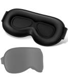 3D Contoured Sleep Eye Mask - Zero Pressure 99% Light Block Adjustable & Washable - Perfect for Home Travel & Office - Buy Online on GoSupps.com