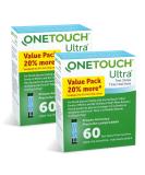 OneTouch Ultra Test Strips for Diabetes - 120 Count | Diabetic Test Strips for Blood Sugar Monitor | Glucose Test Strips for Blood Glucose Meter | 2 Boxes, 60 Test Strips Each 60 Count (Pack of 2) - Buy Online on GoSupps.com