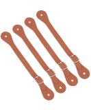 GORGECRAFT 4Pcs Leather Spur Straps Adjustable Boot Strap Western Man Woman Single Ply Leather Horizons Spur Straps with Zinc Alloy Clasp for Equestrian Supplies Thigh High Boots Chocolate - Buy Online on GoSupps.com