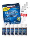 Minoxidil for Men 5% Hair Regrowth Treatment - Extra Strength 6-Month Supply (2 fl oz 3 Droppers - Buy Online on GoSupps.com