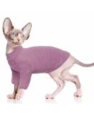 Buy Cute XXL Red Pumyporeity Sphynx Hairless Cat Turtleneck Sweater - Soft Breathable Cotton Clothing for Kittens - Buy Online on GoSupps.com