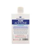 Acetone 100% Pure 100ml Gel Nail Polish Remover for UV/LED Gel Soak Off Removes All Types of Nail Polish By Eternal Beauty - Buy Online on GoSupps.com