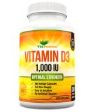 365 Easy to Swallow Softgels | Vitamin D3 1,000 IU Supplement | Optimal Strength | Full Year Supply - Buy Online on GoSupps.com