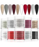 Saviland Glitter Acrylic Powder Set - 10 Colors Professional Polymer for Nails Extension, Prom Queen Series Fashion Red - Buy Online on GoSupps.com