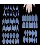 Niceneeded 60 Silicone Dual Nail Shape Stickers - Premium Nail Extension Gel Forms for Quick Dual Nail Structure - Buy Online on GoSupps.com