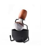 Buy Premium 3pcs Shaving Brush Set for Men - Includes Shaving Brush Bowl & Razor Stand | International Shipping - Buy Online on GoSupps.com