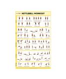 Sportaxis Kettlebell Workout Poster 40 Exercise Poses Double-Sided No Equipment Needed | Home & Gym Training (41.9 x 68.6 cm) - Buy Online on GoSupps.com