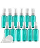 TIANZD 12 Pieces Empty 50 ml Green PET Plastic Fine Mist Pump Spray Bottles with White Top Portable Sprayer for Perfume Water Cosmetic Travel Containers Refillable 2x Funnel - Buy Online on GoSupps.com