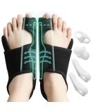 Donnetty Bunion Corrector for Women and Men, Big Toe Separator Pain Relief, Big Toe Straightener with Splint, Bunion Corrector Pad with Adjustable Strap, Hallux Valgus Brace for Day/Night Support black out - Buy Online on GoSupps.com