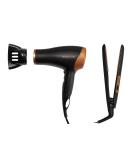 Remington Hair Care Gift Set: Ceramic Hair Straighteners & 2000W Ionic Hair Dryer - Black/Bronze - Buy Online on GoSupps.com