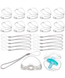 10 Transparent Pacifier Boxes with Cord - Dust-Tight Portable Pacifier Storage Container for Babies - Buy Online on GoSupps.com