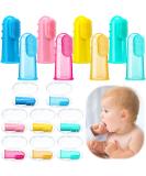 Zopeal 16 Pieces Baby Finger Toothbrush Set for Infant & Toddler | Silicone Soft Bristles for Teething & Oral Care | Training & Massaging - Buy Online on GoSupps.com
