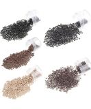 500Pcs 3mm Silicone Lined Nano Rings Hair Extension Beads in #5 Brown - Kullke - Buy Online on GoSupps.com