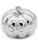 Silver Pumpkin Shaped Pocket Purse | Portable Travel Pill Box & Medicine Organizer - Ideal for International Shipping - Buy Online on GoSupps.com