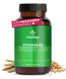Vitabay vitamin K2 high dose 200 g (MCG) - Vegan 365 Vitamin K2 tablets MK7 MK -7 - Vitamin K2 MK7 200 g - Vit K2 Vitamin K2 200 g All -Trans Form K2 Vitamin -K2 MK7 Vitamin K2 365 pieces (1 Pack))) - Buy Online on GoSupps.com