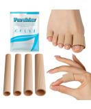 4PCs Toe Protection Gel - Silicone Toe Caps for Pain Relief Bunion & Ingrown Toenail Care - Buy Online on GoSupps.com