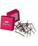 Hair-Minded Premium Grip Hair Clamps & Bobby Pins | Anti-Slide 24 Pack (Brown 5cm) with Pink Storage Box - Perfect for International Shipping - Buy Online on GoSupps.com