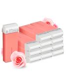 Kosmetex Warm Wax Cartridges - Pink Roll-On Wax Roller (Pack of 12 100ml) - Smooth Skin for All Skin Types - International Shipping Available - Buy Online on GoSupps.com