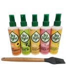 Frylight Cooking Oil Spray Bundle 190ml - Sunflower, Olive, Butter, Garlic, Rapeseed - 1 Calorie per Spray - Includes Donny & Dev Wooden Handle Oil Brush - Buy Online on GoSupps.com