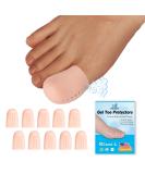 Big Toe Protectors (10PCS) - Breathable Gel Toe Sleeves for Corns Calluses & Hammer Toe - Aloe Vera Infused Comfort - Buy Online on GoSupps.com