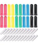 Onwon 24 Pcs Essential Oil Inhaler Blanks with Unscented Wicks - Assorted Colors - Buy Online on GoSupps.com