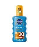 Nivea Sun Protect & Bronze Sun Spray SPF20 200 ml - Buy Online on GoSupps.com