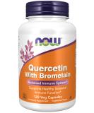 Now Foods Quercetin with Bromelain 120 Veg Capsules - Buy Online on GoSupps.com