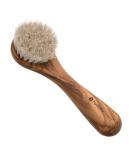 Hydrea London Olive Wood Exfoliating Facial Brush - Pure Mane Bristle | International Shipping Available - Buy Online on GoSupps.com
