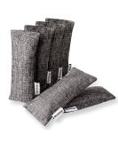 Marsheepy 6 Pack Natural Bamboo Charcoal Bags, Shoe Deodorizer and Odor Remover, 100% Natural Shoes Smell Remover,Shoe Odor Eliminatorr (60g X 6 PACK) Gray - Buy Online on GoSupps.com