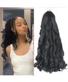 French Curly Braiding Hair 16 Inch - 8 Packs Pre Stretched for Box Braids - French Curl Crochet Braids - Bouncy Loose Wavy Spiral Curl Extensions - Buy Online on GoSupps.com