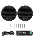 Herdio 3 Marine Bluetooth Speakers - 140 Watt Max Power (Black) | Waterproof Boat, Motorcycle, Hot Tub Stereo - Buy Online on GoSupps.com