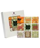 French Milled Botanical Soap Sampler Set of 9 | Natural Vegetable Mini Soaps with Essential Oils & Shea Butter | Fall Fun Gift Set - International Shipping Available - Buy Online on GoSupps.com