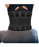 RiptGear Lumbar Support Brace for Men and Women - Back Pain Relief and Lower Back Support - Black Large (1 Pack) - Buy Online on GoSupps.com