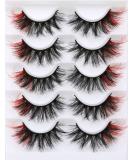 Kiromiro Fluffy Mink Wispy Colored Red Strip Lashes Pack - 2 Red - Buy Online on GoSupps.com