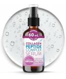 Collagen Peptide Serum - Anti Aging Collagen Serum for Face, Skin Brightening, Reduces Fine Lines & Wrinkles, Heals, and Repairs Skin, Microneedling Serum with Aloe Vera & Hyaluronic Acid - Peptide Complex Face Serum by Eva Naturals (2 oz) 2 Fl Oz (Pack o - Buy Online on GoSupps.com