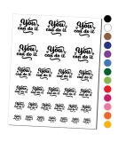 You Can Do It - Motivational Temporary Tattoo Set in Black - Water Resistant Fake Body Art - Buy Online on GoSupps.com