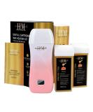 Wax Roller Hair Removal Kit with Warmer - Ideal for Sensitive Areas - Includes Waxing Strips and Accessories - Buy Online on GoSupps.com