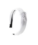 Motique Accessories White Satin Knot Headband - Stylish Women's Hair Accessory - Buy Online on GoSupps.com