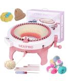 48-Needle Smart Knitting Loom Machine Kit in Brown - DIY Knit Scarf, Hat, Sock - Row Counter, Double Knit - For Adults/Kids - Buy Online on GoSupps.com