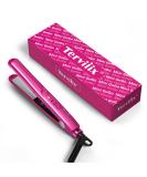 Terviiix Mini Flat Iron for Travel  1/2'' Small Hair Straightener  Small Flat Irons for Short Hair/Bangs  0.5'' Portable Ceramic Straightening Irons  Dual Voltage  Pouch Included  Compact Size  Pink - Buy Online on GoSupps.com