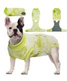 Kuoser Dog Surgery Recovery Suit for After Surgery Female Professional Pet Recovery Shirt Dog Abdominal Wounds Bandages Substitute E-Collar & Cone Prevent Licking Dog Onesies (green XS) XS green3 - Buy Online on GoSupps.com