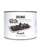 Emirelli Dolmas Stuffed Grape Leaves with Rice - Vegan Dolmades Can 4.37 lb - Mediterranean Herbs in Olive Oil - Ready to Eat - Traditional Turkish Recipe - Buy Online on GoSupps.com