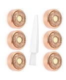 Facial Hair Remover Replacement Heads Generation 2 - Double Halo Design (6 PCS) - Buy Online on GoSupps.com