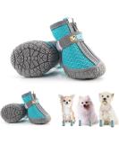 4 Pieces Dog Boots - Breathable Paw Protection Shoes for Small & Medium Dogs | Non-Slip Hiking Boots with Reflective Straps - Buy Online on GoSupps.com