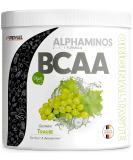 Alphaminos BCAA Powder 300g - Test Winner in Grape Flavor | Essential Vegan Amino Acids Leucine Isoleucine & Valine | Top Solubility & Lab Tested - Buy Online on GoSupps.com
